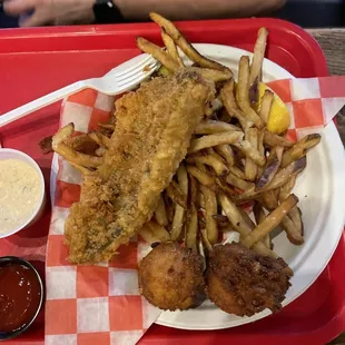 fish and chips, fish, food, seafood