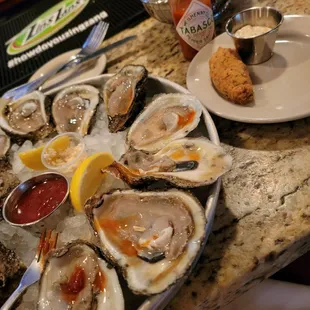 oysters, shellfish, oysters and mussels, food, mussels