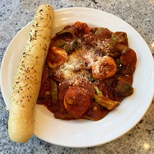 Eugenia's Pasta Bar where you get to choose which pasta, sauce, &amp; add ins you want! Then watch as the pasta chefs cook it before you!