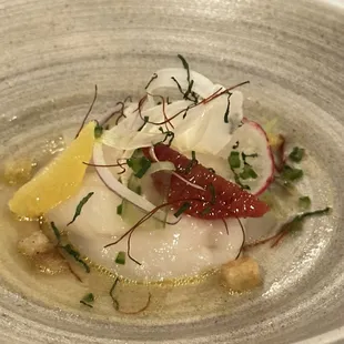 a plate of food on a table