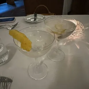 a table set for a fancy dinner