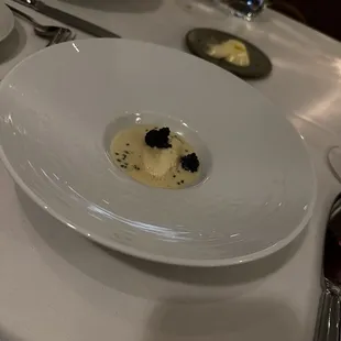 a plate of food on a table