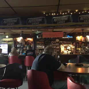 people sitting at the bar