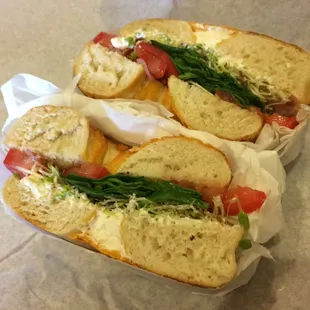 Breakfast Bagel Sandwiches