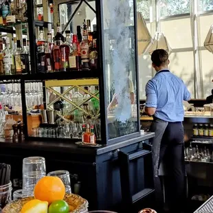 A view of the expansive bar area.