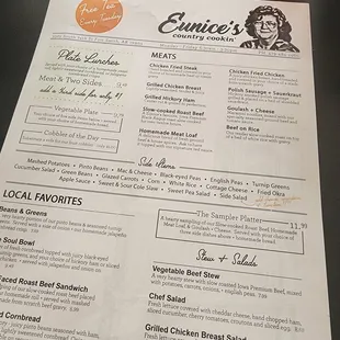  the menu
