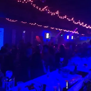 a large group of people at a party