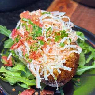 a plate of food on a table