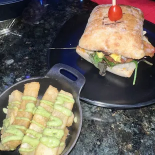 Million Dollar Bacon Sandwich and side of Yuca fries