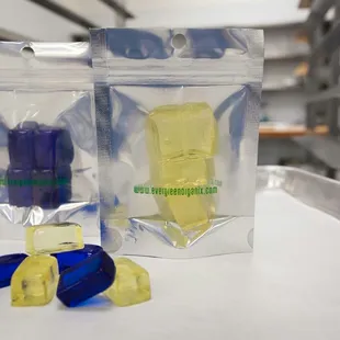 Hard Candy that is not just vanilla... blueberry, cotton candy, pink lemonade and tangerine