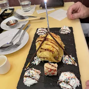 Tempura fried ice cream