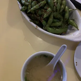 Spicy Garlic Edamame