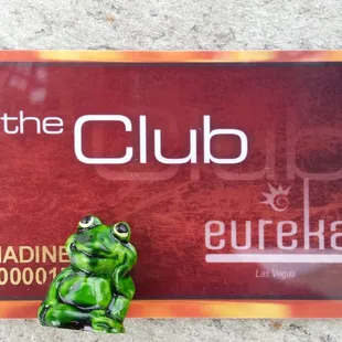 Get the Club card (that's my frog)