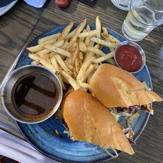 Slow-Roasted Pulled Pork Sandwich