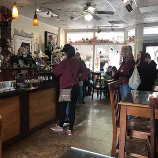 customers in a restaurant