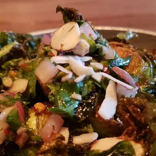 Crispy glazed brussel sprouts