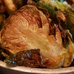 Crispy glazed brussel sprouts