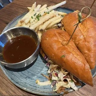 Slow-Roasted Pulled Pork Sandwich