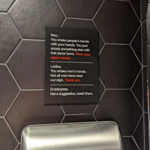 Huh? So you believe that men in general don't wash their hands?