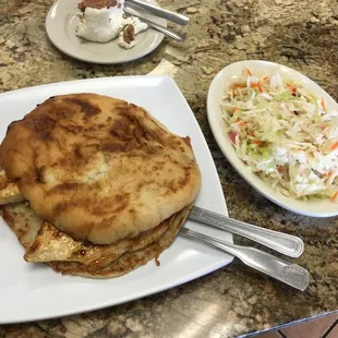 Grilled Chicken Sandwich that comes with what they call salad