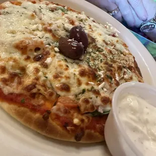 Tiny Greek Pizza