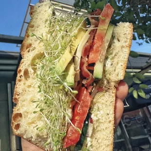 Fresh focaccia bread