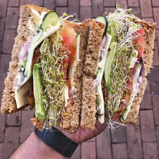 Natural sandwich (Vegetarian)
