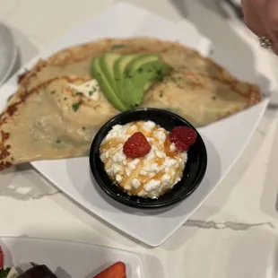 Champignons breakfast crepe