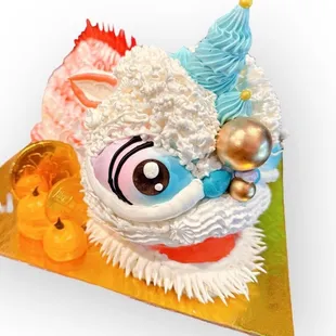 Lion dance cake