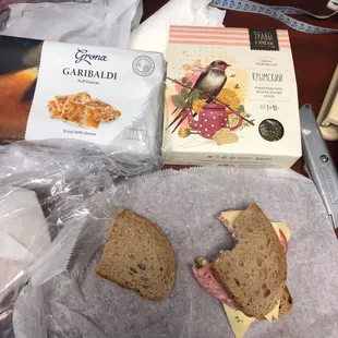 Sandwich and tea time goodies