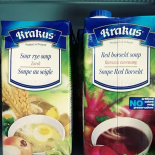 Polish brand of Borscht and Rye soup