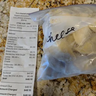 a bag of bananas