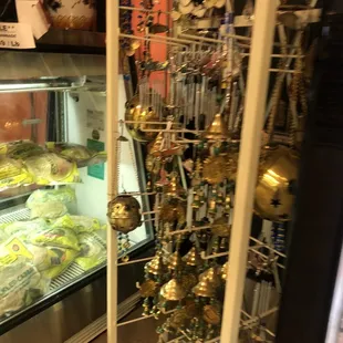  display of christmas decorations