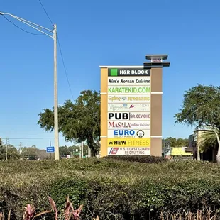 Located in this plaza (behind Outback on San Jose Blvd)