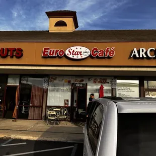 the front of the restaurant