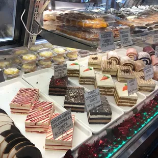 a variety of cakes and pastries