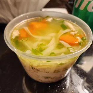 Chicken noodles soup