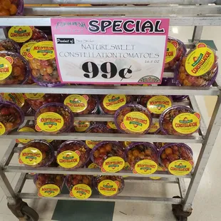 a display of fruit for sale