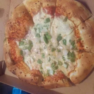 This was the pizza we got from Eurogyro on Cleveland Ave in Canton. Awesome if you like a loaf of bread for crust and a pool of cheese.