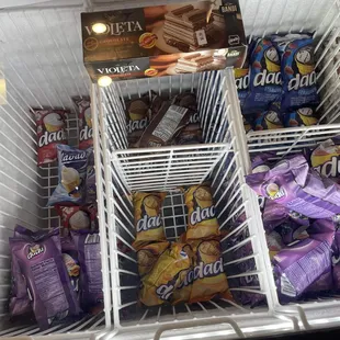 Dadu brand ice cream selection