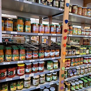 a wide variety of condiments