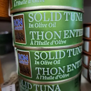 Solid tuna in olive oil