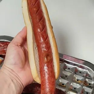 NYC foot long hot dog