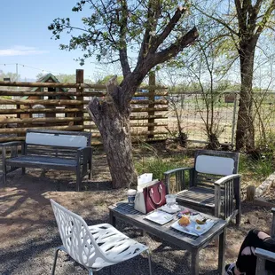 Outdoor seating available