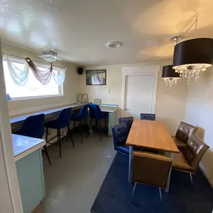 Quiet nook for reading, writing, studying.