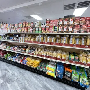 All sorts or grains and pasta
