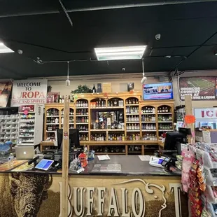 the front desk of the store