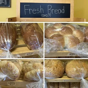 Breads; fresh baked daily