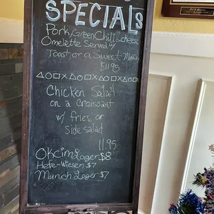 Current specials