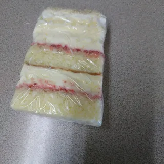 White Bavarian Raspberry Cake